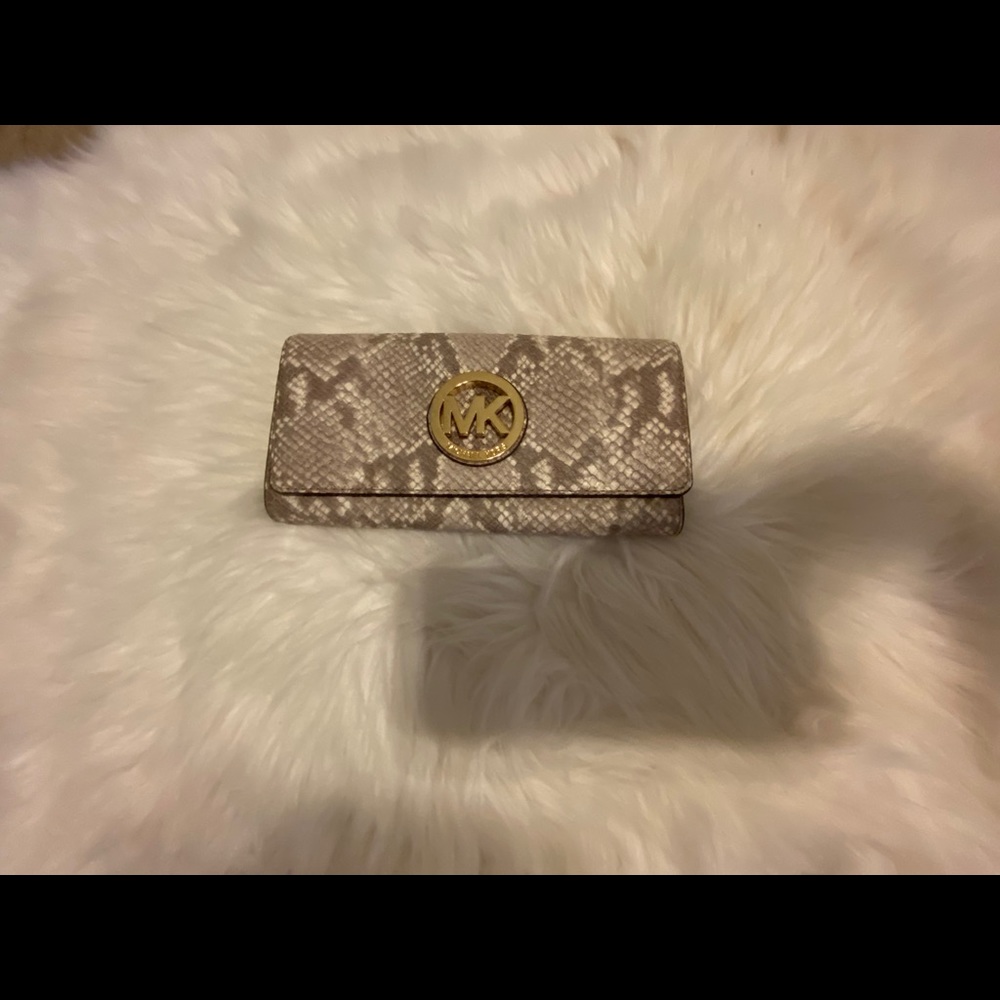 Snake Printed Micheal Kors Wallet